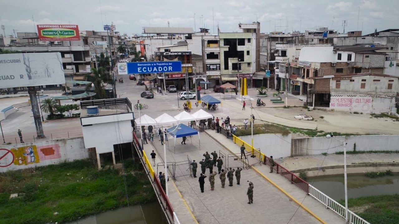 Tumbes: frontera con Ecuador funciona con normalidad pese a tensión por Venezuela. Composición: Diario Correo.