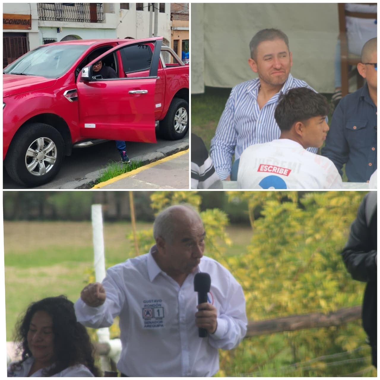 Autoridad, funcionarios y simbología de la Municipalidad de Arequipa en la llegada de César Acuña. (Foto: Álvaro Figueroa/@photo.gec)