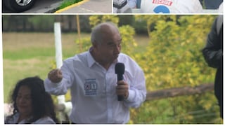 Autoridad, funcionarios y simbología de la Municipalidad de Arequipa en la llegada de César Acuña