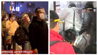 Usuarios usaron protector facial en buses del Metropolitano, Metro de Lima y Corredores Complementarios
