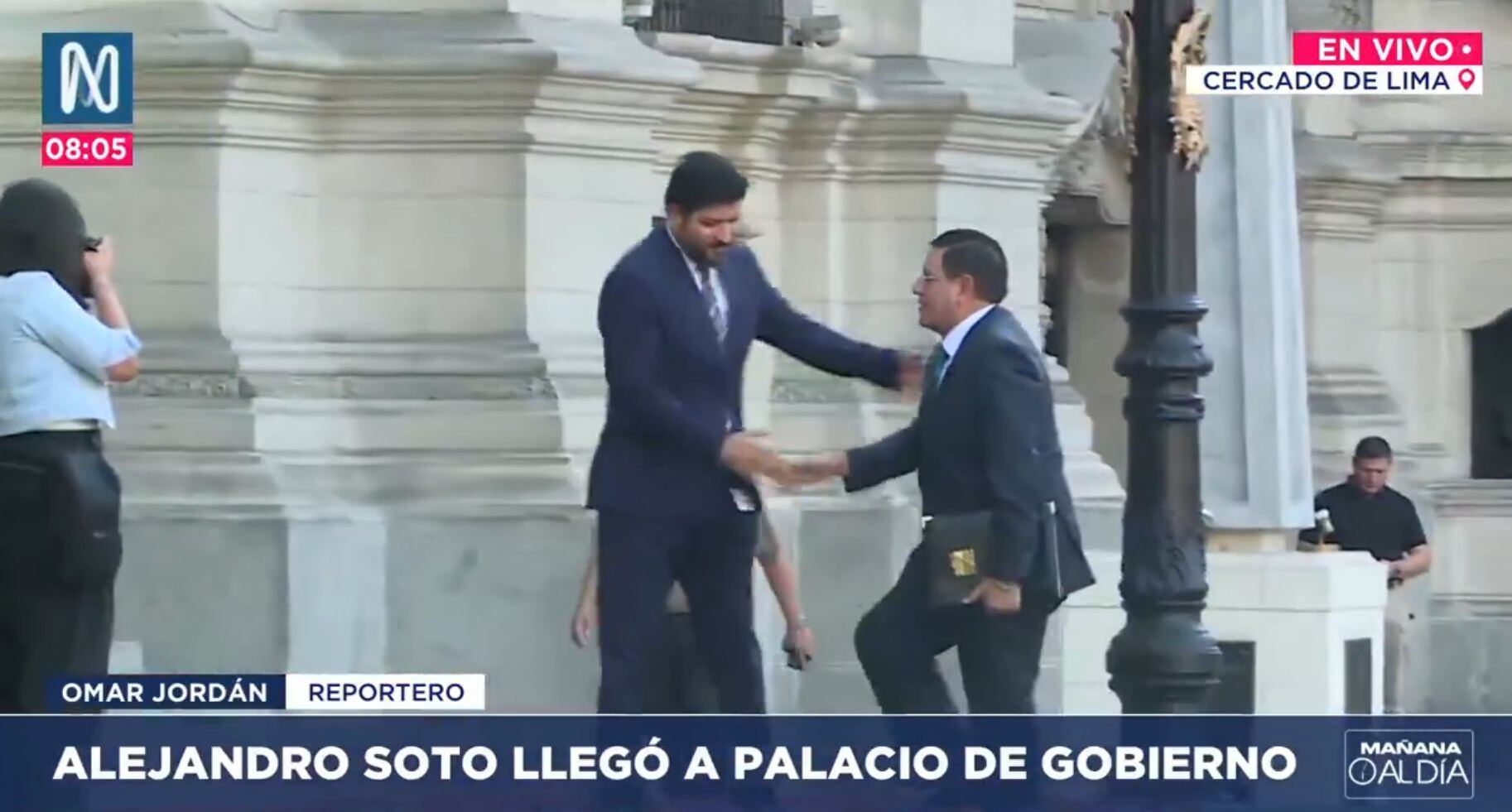 Alejandro Soto Reyes ha tenido una serie de custionamientos desde que asumió como presidente del Congreso. (Captura Canal N)