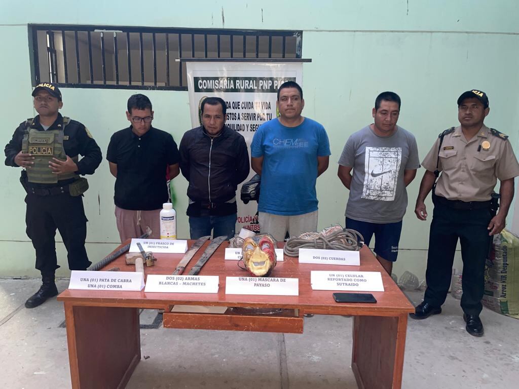 Son oriundos del distrito de Tumán y presentan una serie de antecedentes policiales.