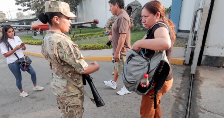El despliegue de las Fuerzas Armadas busca garantizar condiciones de seguridad y orden para el desarrollo de la jornada de votación. FOTO: ANDINA
