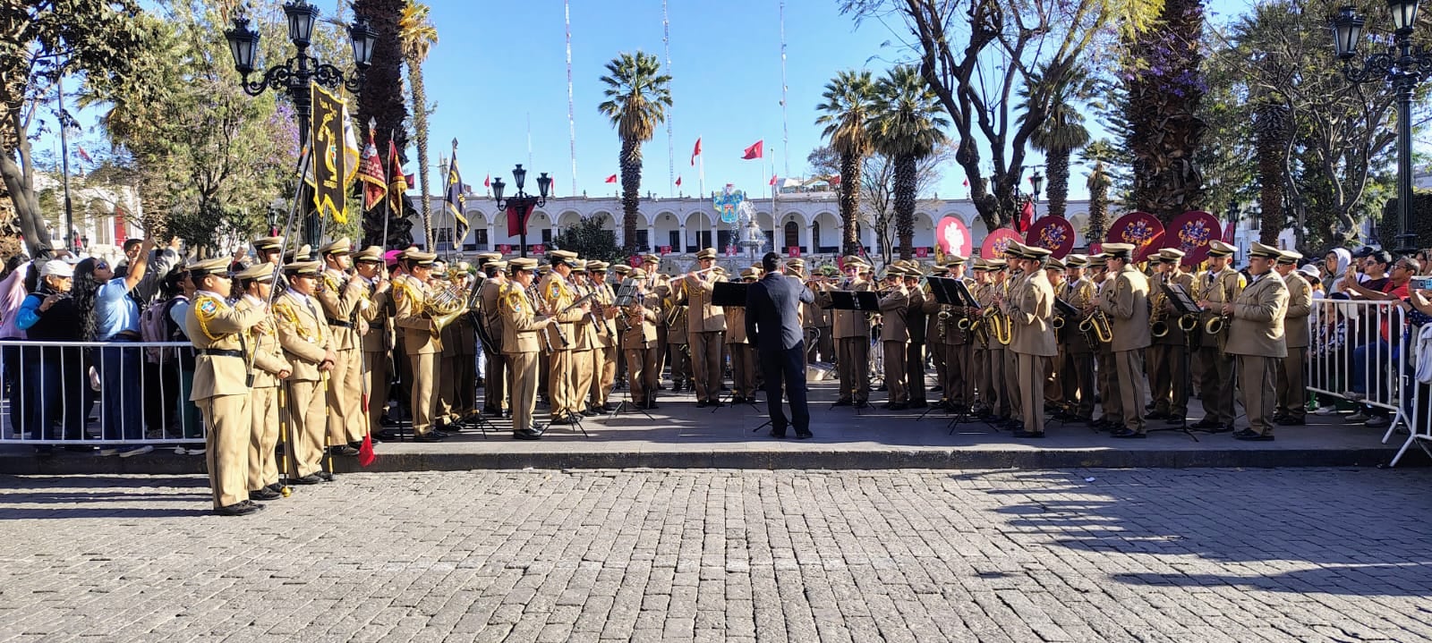 Bandas Escolares por el Aniversario de Arequipa. Foto: Municipalidad Provincial de Arequipa.