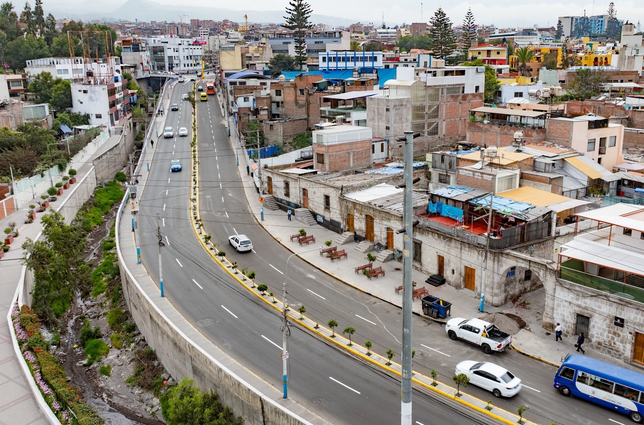 Terminan trabajos y reabren tránsito en la avenida Juan de la Torre en Arequipa (Foto: MPA)