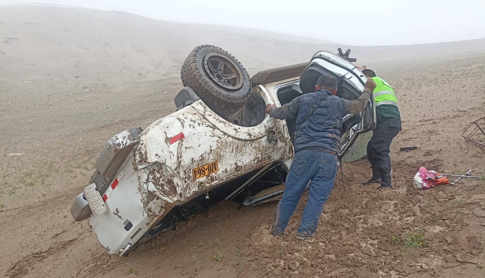 Carreteras de Arequipa registraron aparatosos accidentes. (Foto: GEC)