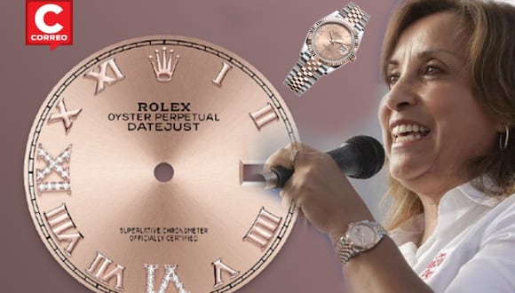 Dina Boluarte y su costoso Rolex. (Foto: CORREO)
