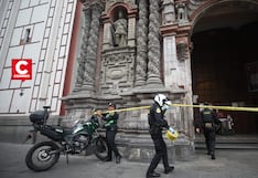Pánico en iglesia La Merced: presunto asalto a cambista desata operativo policial en el Centro de Lima