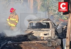 Huancayo: Arde infierno en “Palacio de las puertas” y ancianos pierden 50 mil soles