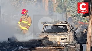 Huancayo: Arde infierno en “Palacio de las puertas” y ancianos pierden 50 mil soles