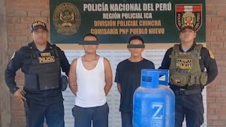 Chincha: intervienen a dos sujetos por hurto de celular y balón de gas