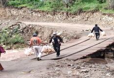 Pasco: Puente Chalapucro al borde del colapso y miles de familias temen lo peor