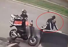 Roban motocicleta a repartidor de delivery en Trujillo (VIDEO)