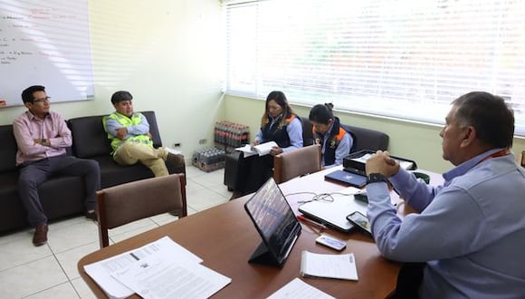 Comisión de Vías y Transportes relacionados a la problemática del deslizamiento de Alto Siguas. (Foto: Difusión)