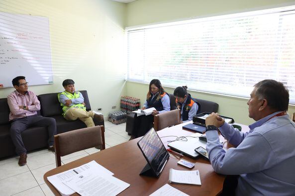 Comisión de Vías y Transportes relacionados a la problemática del deslizamiento de Alto Siguas. (Foto: Difusión)