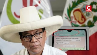 Roberto Sánchez niega recortes de sueldo pese a chat donde exige a su exasesora “cumplir lo acordado”