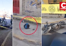 Delincuentes en Huancayo roban un celular, pero dejan en su huida una moto y cascos