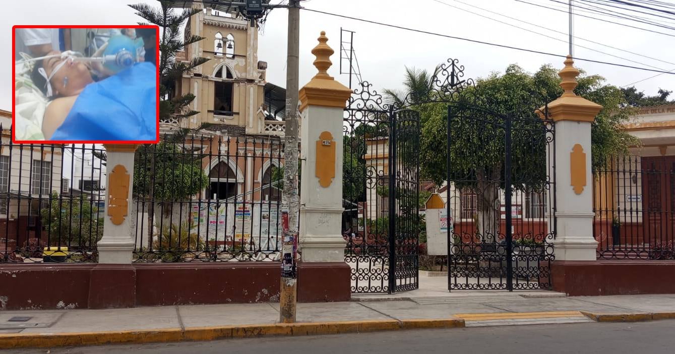 Mujer se encuentra internada en el Hospital Las Mercedes.