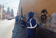 Arequipa: Alumnos recuperan muros con grafitis en el Centro Histórico