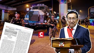 Lima y Callao bajo estado de emergencia por 30 días tras pedido de la PNP al Gobierno