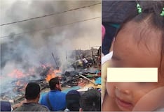 Pisco: serenazgo rescata a bebé que pudo morir en voraz incendio que arrasó seis viviendas