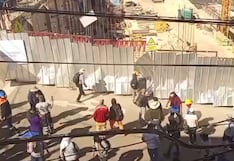 Construcción Civil abandona obras en Arequipa y protestan con vandalismo (VIDEO)