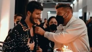 Sebastián Yatra festejó su cumpleaños con una sorpresa de Ricky Martin