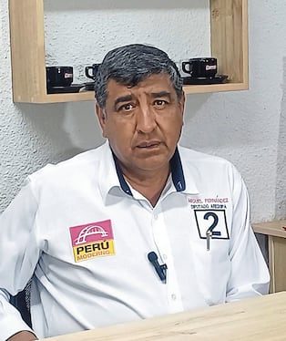 Candidato a la Cámara de Diputados por Perú Moderno (N.° 2), Miguel Fernández. (Foto: Paúl Flores/@photo.gec)