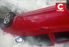 Tarma: Auto acaba en el río Mantaro y logran salvar a cuatro ocupantes