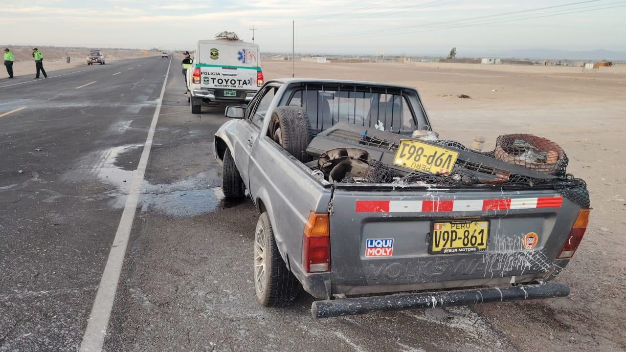 Choque múltiple en La Joya. Foto: Difusión.