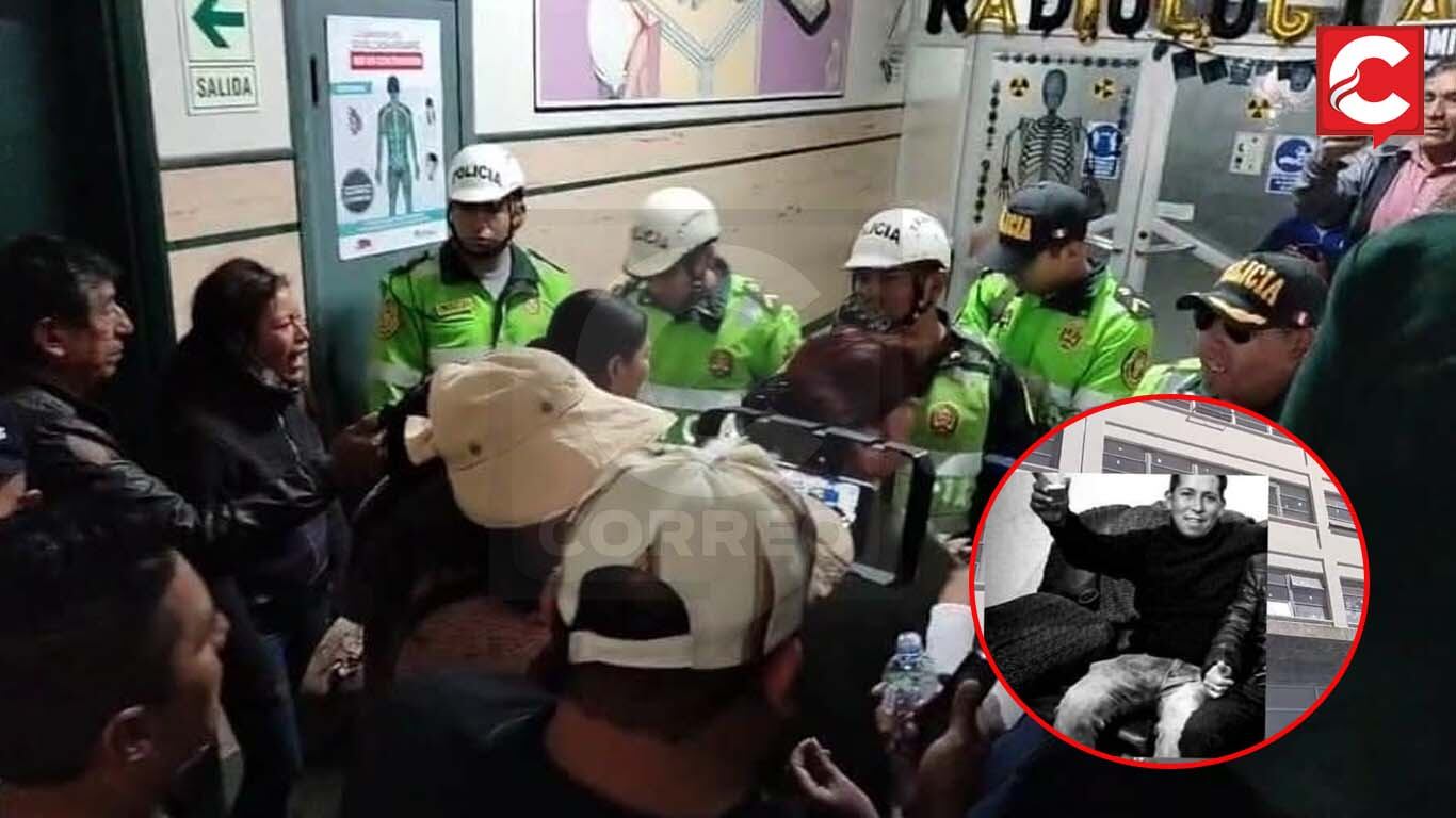 Familiares irrumpieron en el hospital exigiendo que les entreguen el cuerpo de Bryan