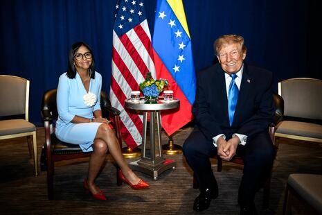Trump y Delcy Rodríguez se reúnen en Nueva York y abordan relación entre Estados Unidos y Venezuela