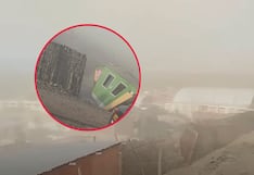 Fuertes vientos cubren de polvo distritos de Camaná en Arequipa (VIDEO)