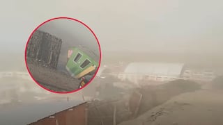 Fuertes vientos cubren de polvo distritos de Camaná en Arequipa (VIDEO)