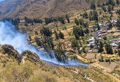 Incendio forestal en zona arqueológica de Huaynacotas en Arequipa