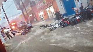 Tarapoto queda bajo el agua tras lluvia torrencial