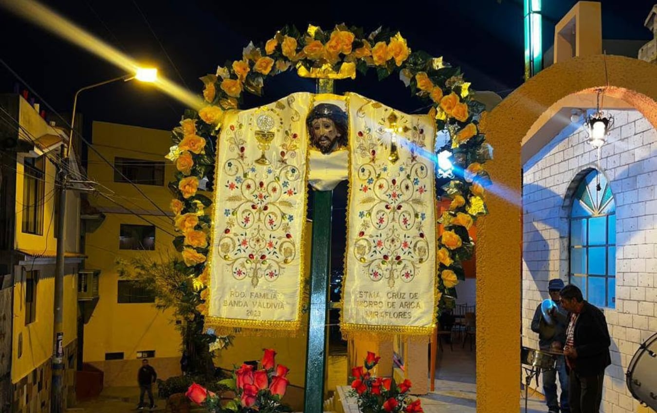 Actividades para festejar la "Santísima Cruz del Morro de Arica" en Miraflores. Foto: GEC.
