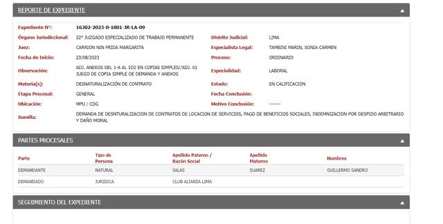 Denuncia de 'Chicho' Salas a Alianza Lima