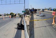 Chincha: motociclista muere tras brutal choque contra auto en la Panamericana Sur