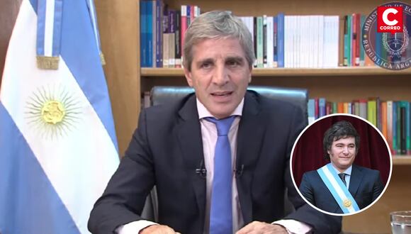 Luis Caputo anuncia las medidas económicas para afrontar la crisis económica en Argentina.
