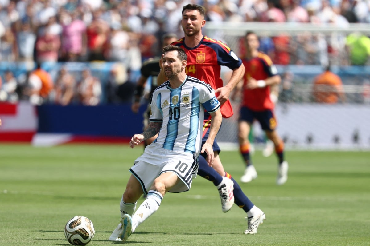 Argentina vs. España. Foto: Agencia AFP.