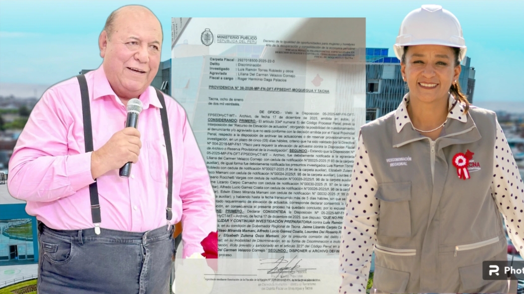 Tacna: Fiscalía archiva la investigación por discriminación a vicegobernadora regional
