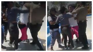 Venezolano golpea a policía cuando es intervenido por agredir a su pareja en parque de Los Olivos