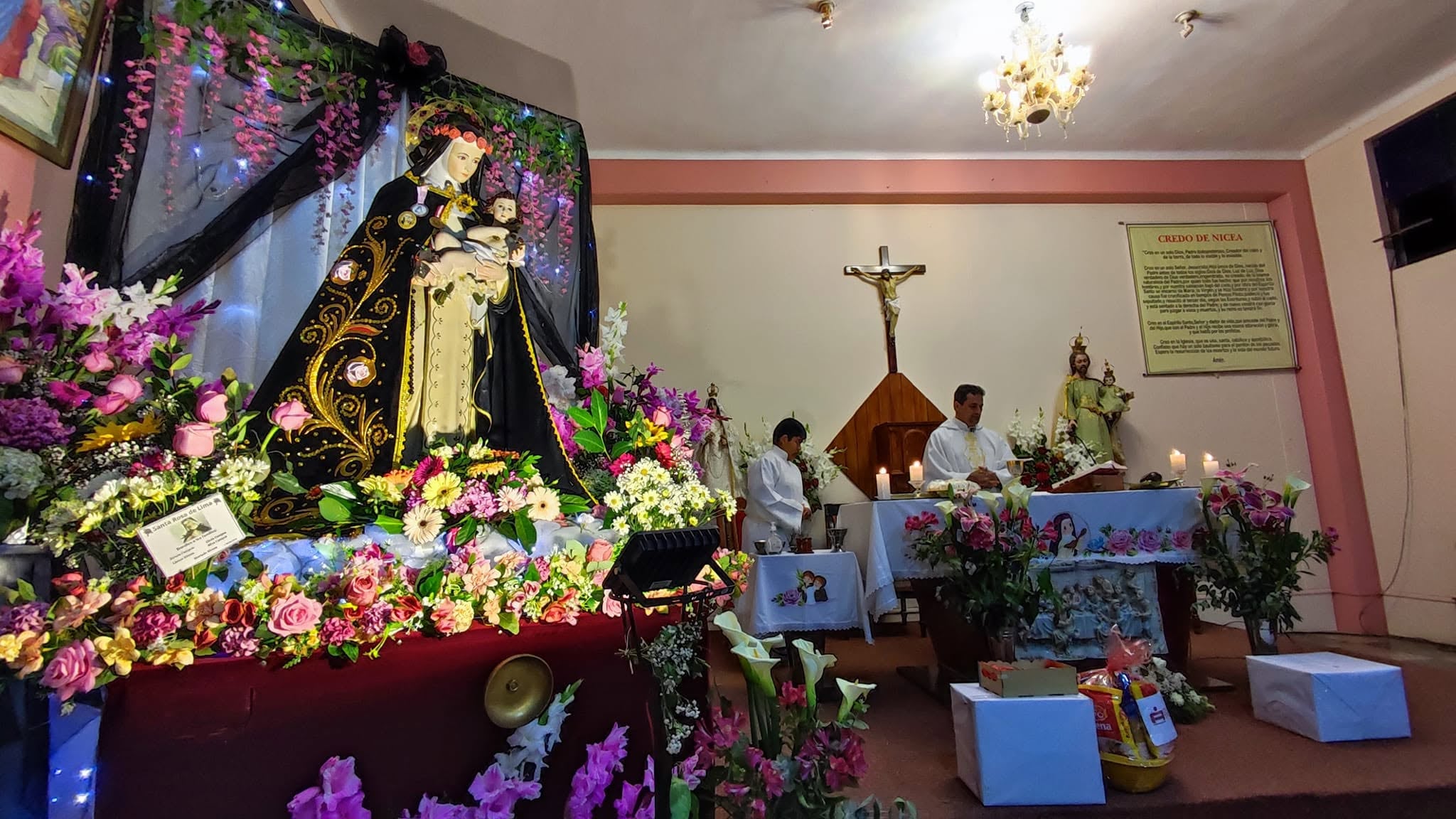 La capilla Santa Rosa de Lima se ubica en la urbanización y junta vecinal Miguel Grau en Tacna. (Foto: Difusión)