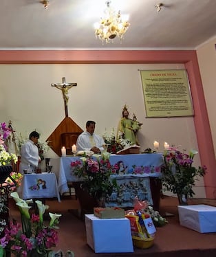 La capilla Santa Rosa de Lima se ubica en la urbanización y junta vecinal Miguel Grau en Tacna. (Foto: Difusión)