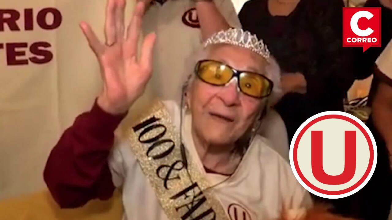 Doña Zelmira, la primera de hincha de Universitario de Deportes.