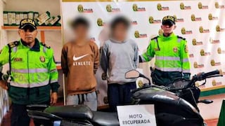 Policía interviene a dos jóvenes por presunta receptación de motocicleta robada en Chinchao, Huánuco