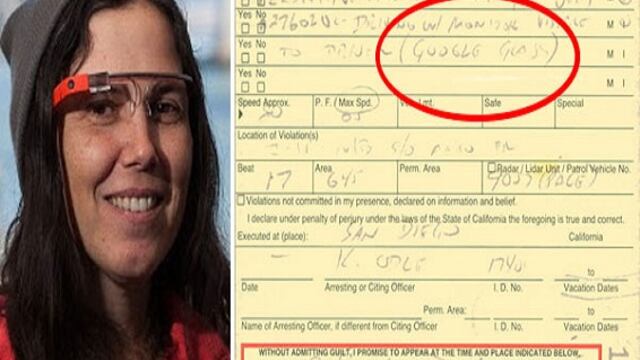 Multan a una mujer por usar Google Glass al conducir