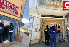 Clausuran boticas y detienen a dos personas durante operativo en Huancayo