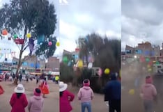 Juliaca: mujer resulta herida tras caída de árbol durante yunza en San Miguel